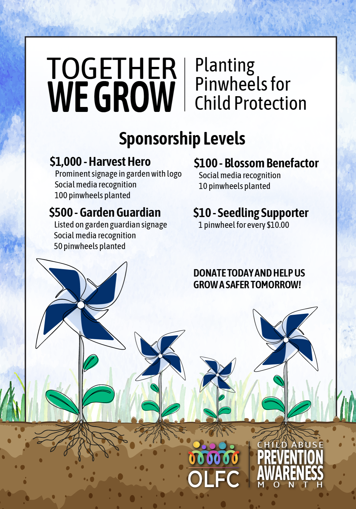 Together We Grow Sponsorship Levels Together We Grow Sponsorship Levels